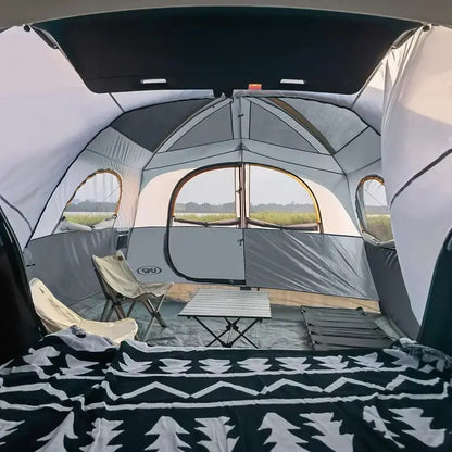 6-Person Tailgate SUV Tent with Rainfly — Quick-Setup 10’x9′ Car Camping Shelter