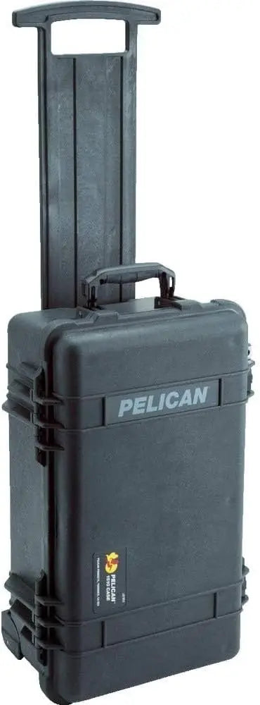 Pelican 1510 Carry On Case  Black, No Foam, Durable Travel Luggage