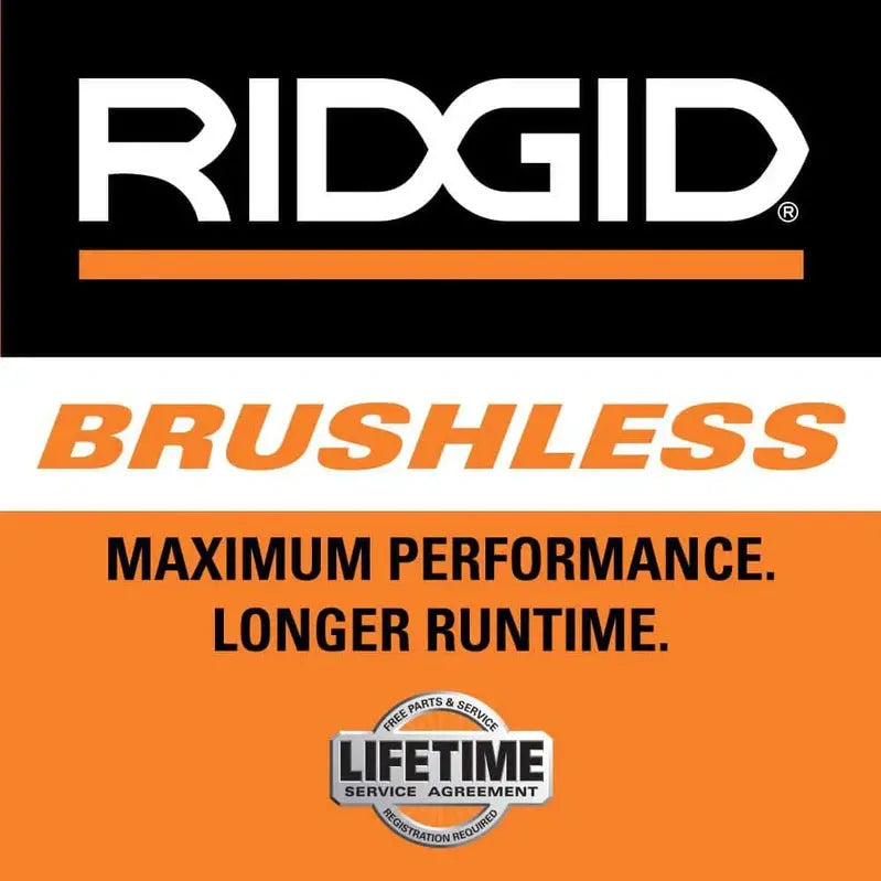 RIDGID R86047B-AC93044SBN 18V Brushless Angle Grinder Kit with Batteries &amp; Charger