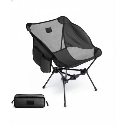 Lightweight Folding Camping Chair with Durable Aluminum Frame and Carry Bag