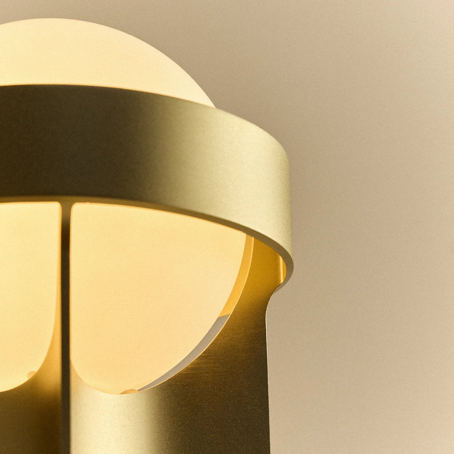 Loop Table Lamp in Gold + Sphere IV