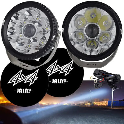 5″ Round LED Fog Lights  140W 28,000LM Off-Road Driving Lights for Trucks, ATVs & Motorcycles