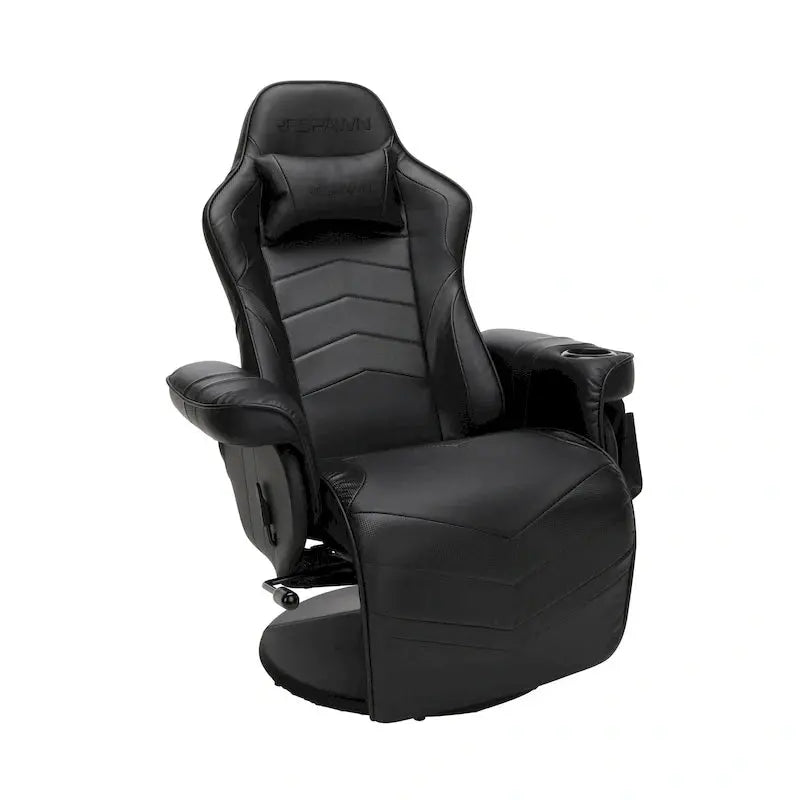 Ergonomic Gaming Recliner Chair  Adjustable Reclining Seat with Integrated Footrest