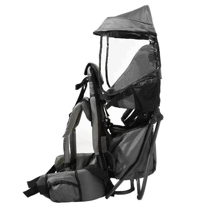 ClevrPlus All-Terrain Baby Backpack Carrier with Adjustable Seat and Ventilated Back Support