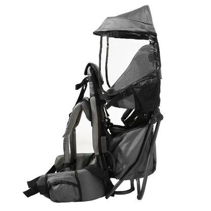 ClevrPlus All-Terrain Baby Backpack Carrier with Adjustable Seat and Ventilated Back Support