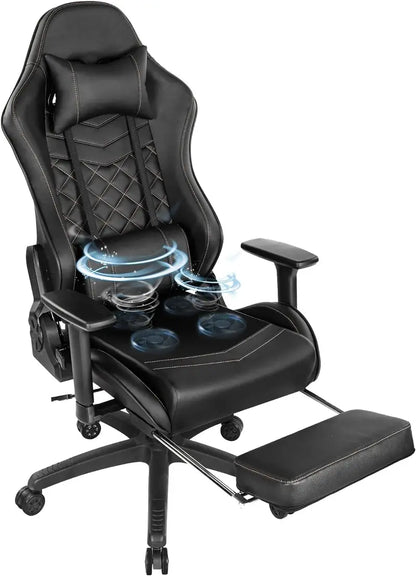 Ergonomic PU Leather Office Chair  High-Back Support for Extended Sitting