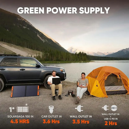 Explorer 300 Portable Power Station  293Wh Solar-Ready Lithium Backup Generator for Camping & Emergencies