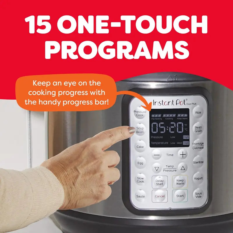9-in-1 Smart Multicooker — 6-Quart Pressure Cooker, Slow Cooker, Rice Maker, Steamer, Yogurt Maker & More with Recipe App