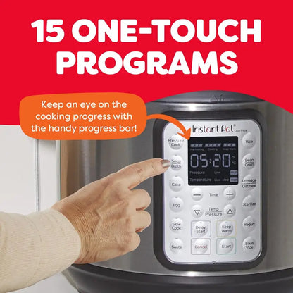 9-in-1 Smart Multicooker — 6-Quart Pressure Cooker, Slow Cooker, Rice Maker, Steamer, Yogurt Maker & More with Recipe App