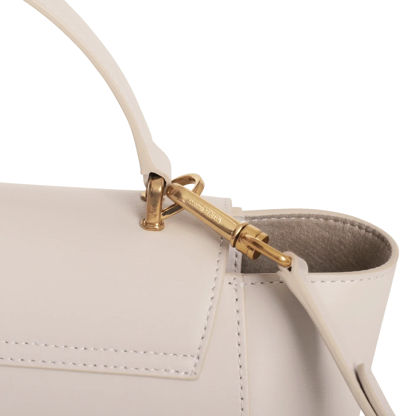Mini Marly - Cuir Box Blanc Cassé