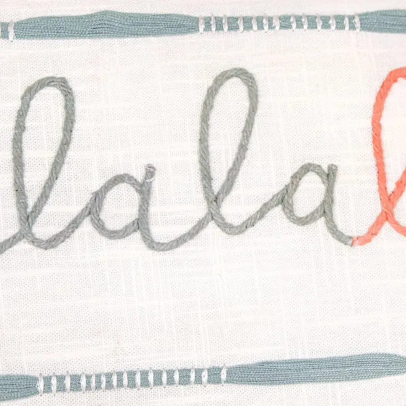 HGTV Home Falala Embroidered 18″ Multicolor Holiday Decor Pillow