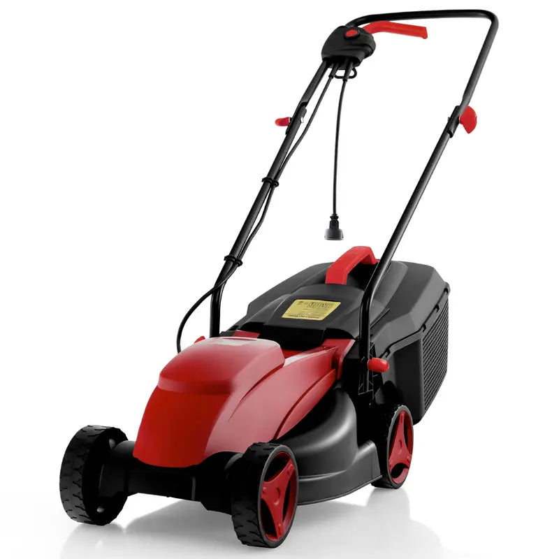 Corded Electric Lawn Mower, 12-Amp 14-Inch Dual-Mode Cutting System