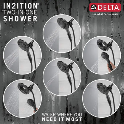 Delta Arvo 14 Series Single-Handle 2-in-1 Dual Shower System with In2ition Technology