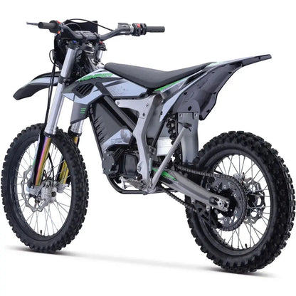 MotoTec Venom 72V Electric Dirt Bike  12,000W High-Performance Off-Road Motorcycle (White)