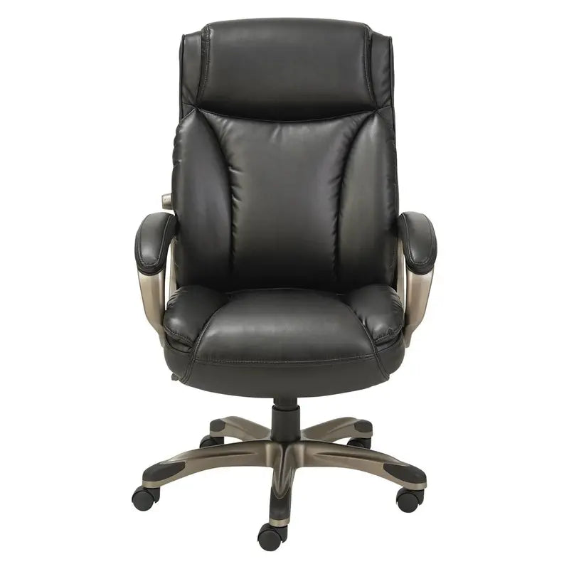 Alera Veon Executive High-Back Office Chair  Premium Leather Upholstery, Adjustable Support