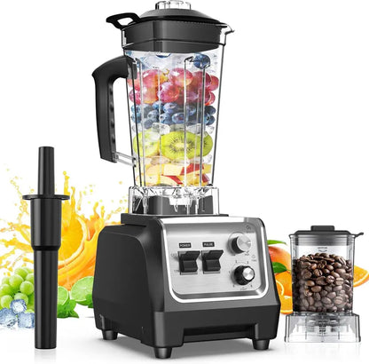 High-Performance 1800W Countertop Blender  70 oz Jug + 20 oz Grinder, 28,000 RPM for Ice, Smoothies & Purees