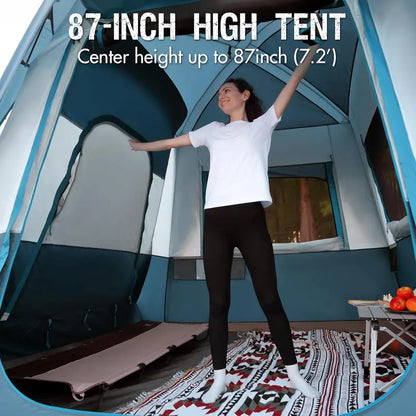 PORTAL 5-Person 2-in-1 SUV Tent  Trunk-Mounted Design with Screened Porch, Windproof Build & Dual Entry Doors
