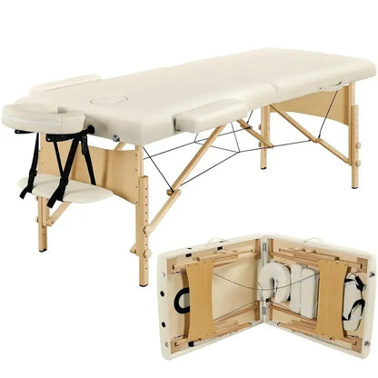 Yaheetech Portable Massage Table  Foldable Spa Bed for Lash Techs and Therapists