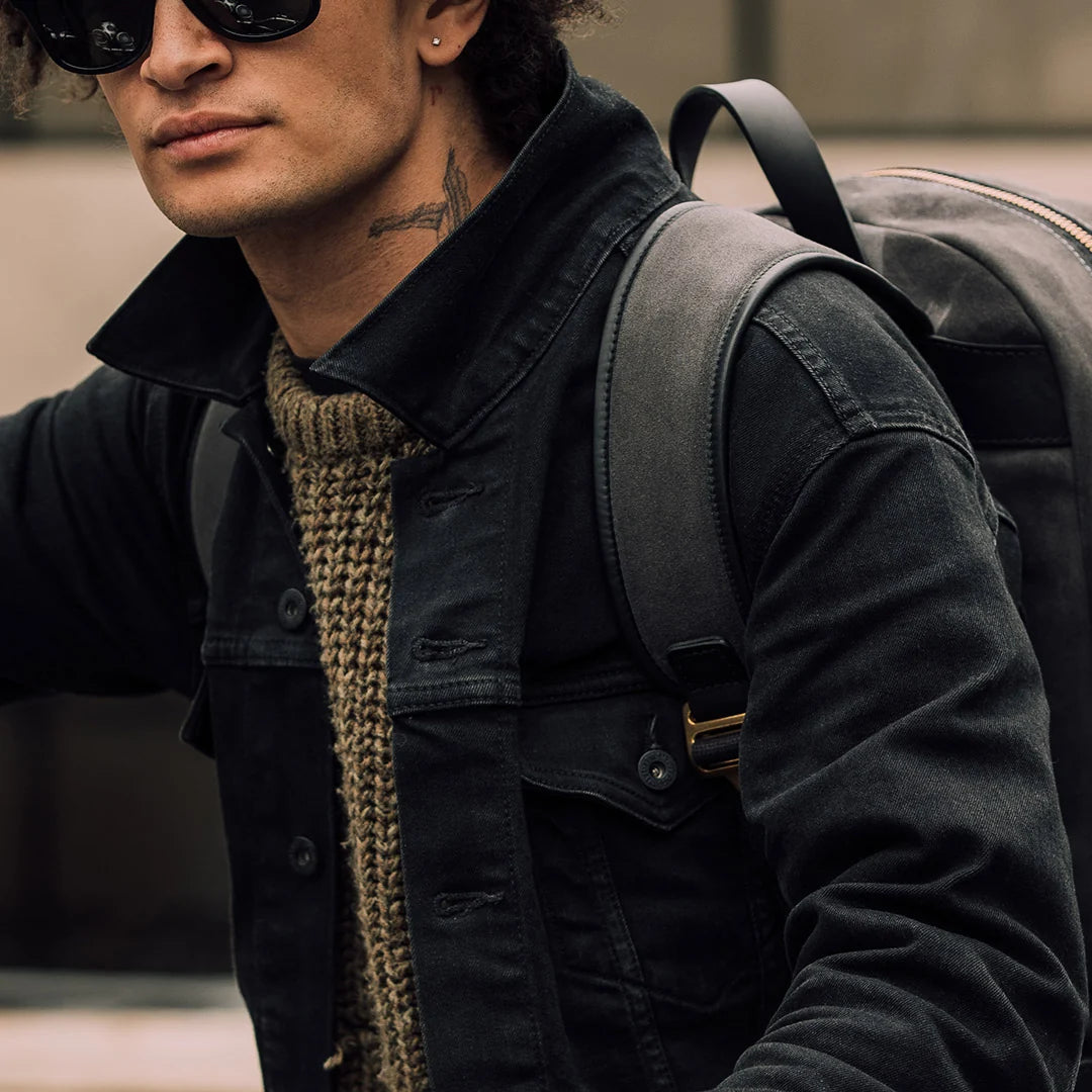 Suede Backpack - Storm Grey