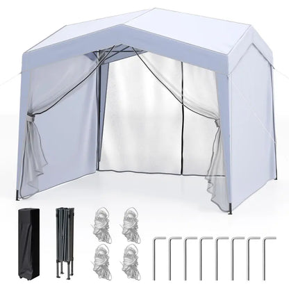 10 ft x 10 ft Removable-Sidewall Canopy Tent  UPF50+ Pop-Up Shelter with Mesh Netting