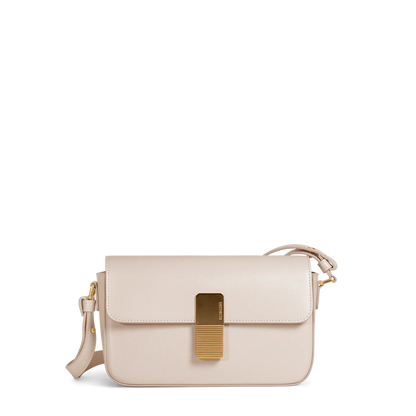 Monceau Baguette - Cuir Box Blanc Cassé