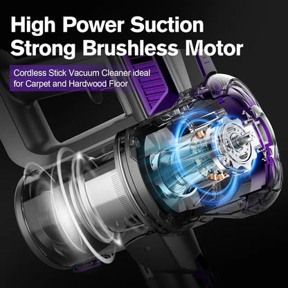 S1 2-in-1 Cordless Stick & Handheld Vacuum: Ultra-Lightweight, Compact Design for Apartments, Cars & Pet Hair on All Surfaces