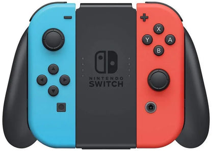 Renewed Neon Red and Neon Blue Joy-Con Controllers for Nintendo Switch
