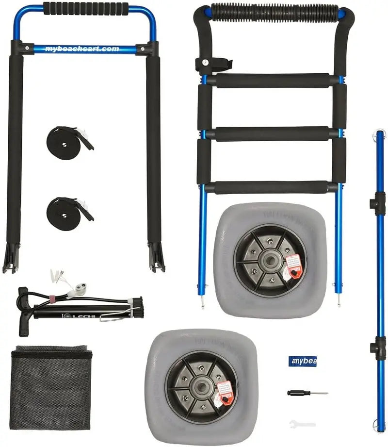 Rust-Resistant Aluminum ATV Folding Trailer  13-Inch Balloon Tires for Off-Road Stability