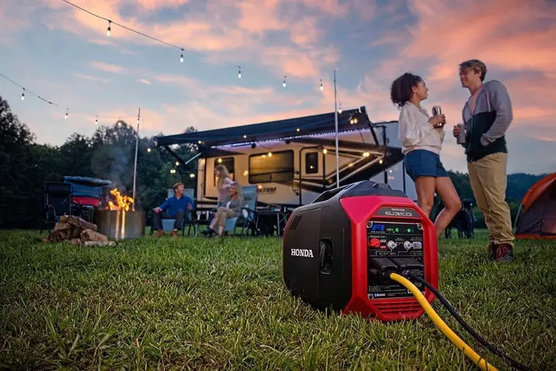 Honda EU3200i Portable Inverter Generator  3200W Quiet Power, CO-MINDER Safety, Lightweight Design