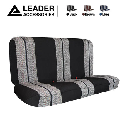 Leader Accessories Saddle Blanket Black Full Size Pickup Trucks Bench Seat Cover Universal Work with Bench Seats,Black