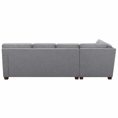 Thomasville Emilee Fabric Sectional Sofa with Integrated Storage Ottoman
