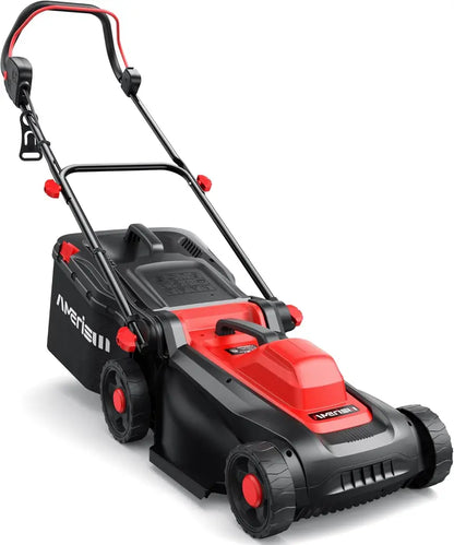 14″ 12.5A Corded Electric Lawn Mower — 2-in-1 Mulching & Side Discharge