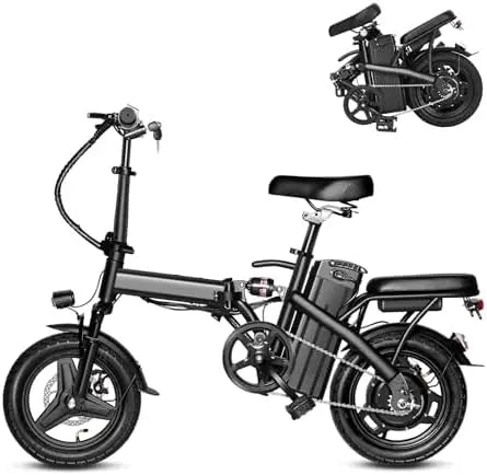Folding Electric Bike for Adults  20MPH Commuting Ebike with Removable Battery & High Brushless Motor