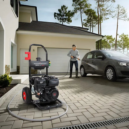 PowerSmart 3200 PSI Gas Pressure Washer, 2.5 GPM, 5 Nozzles, 208cc Engine, CARB Compliant