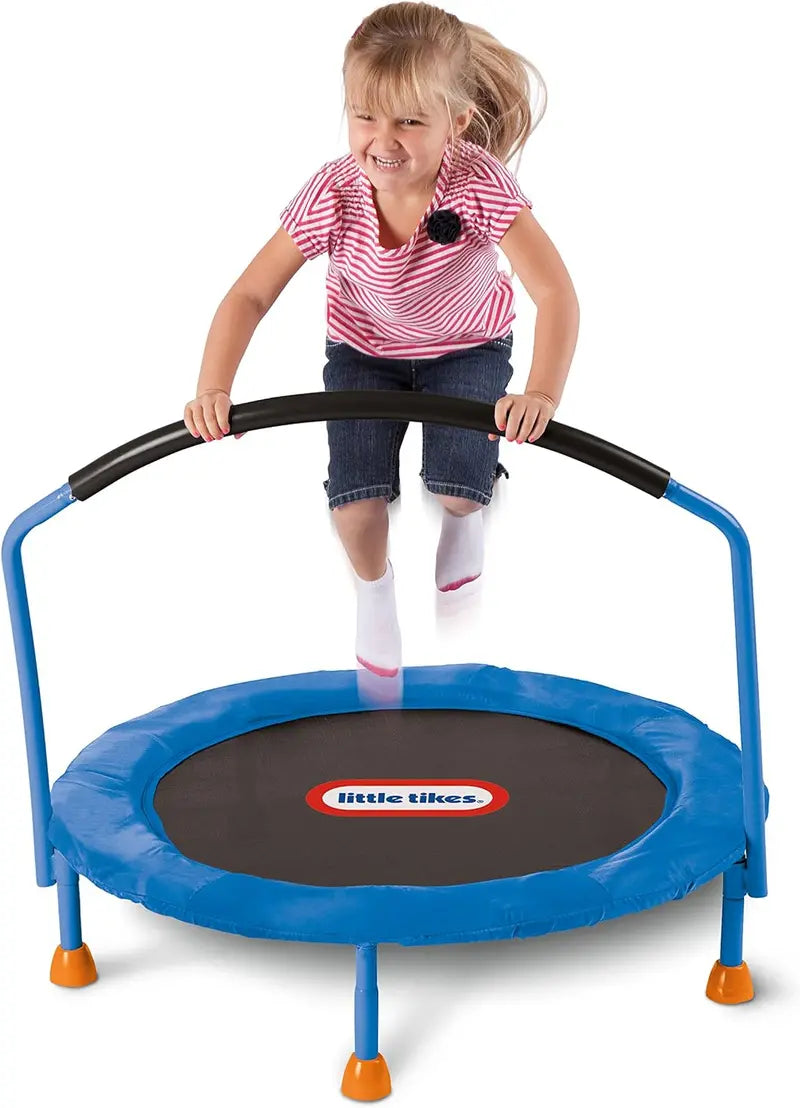 Little Tikes 3-Foot Trampoline  Kid-Sized Bouncing Mat with Safety Enclosure