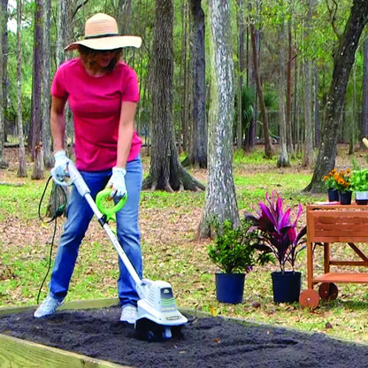 Earthwise 7.5″ Wide 2.5-Amp Motor Corded Electric Tiller/Cultivator, TC70025