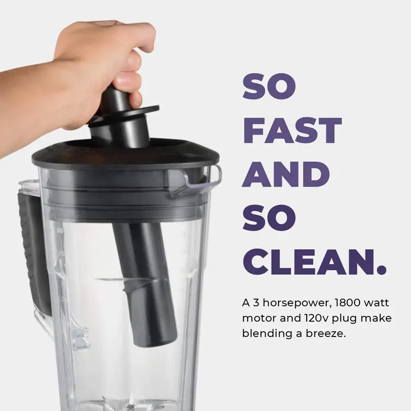 Cleanblend Commercial Blender  High-Performance Countertop Unit with 5-Year Full Warranty