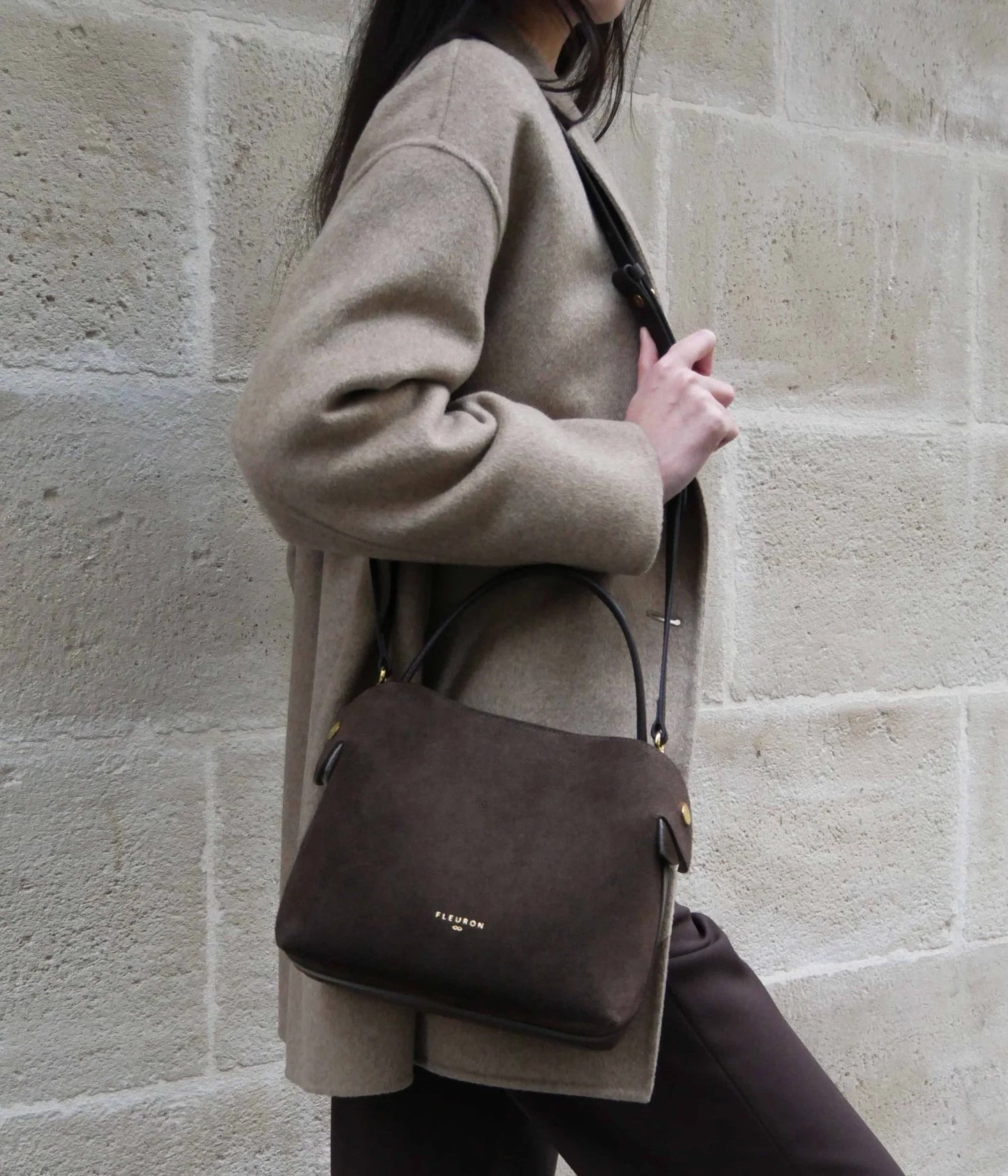 Medium Swann | Suede Moka