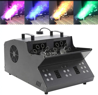 TC-Home 3-in-1 Fog & Bubble Machine  DMX-Controlled, 18 RGB LEDs, Dual Bubble Fans
