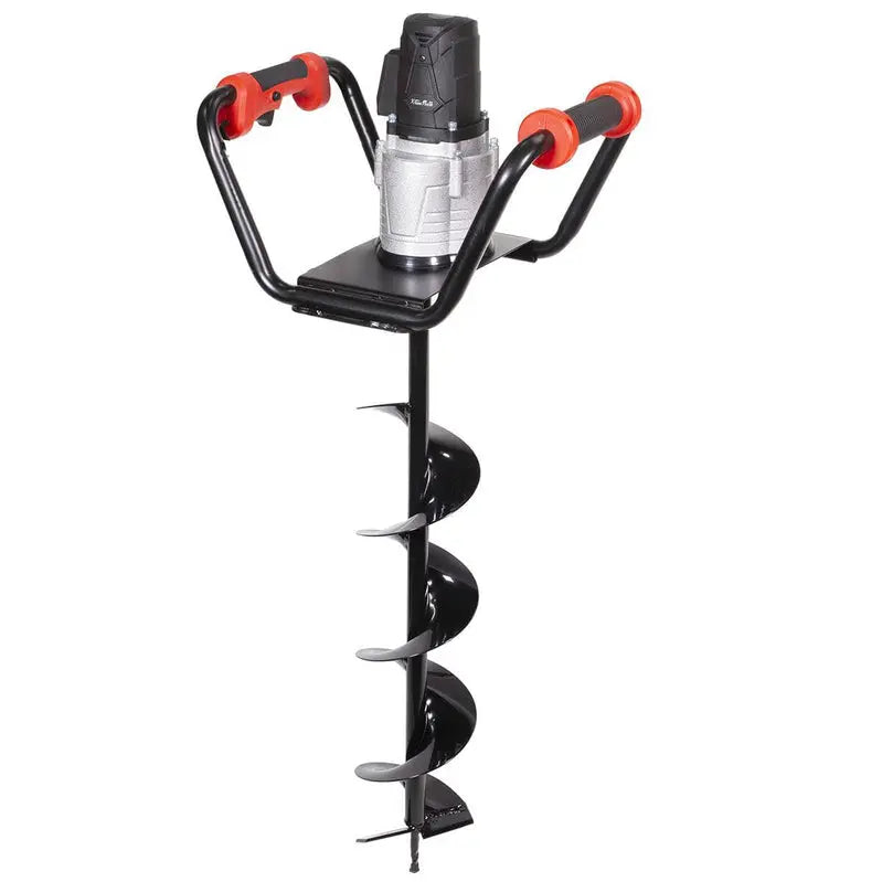 XtremepowerUS 1500W Electric Post Hole Digger  6-Inch Auger Bit, Anti-Vibration Grip & Safety Lock for Fencing & Landscaping