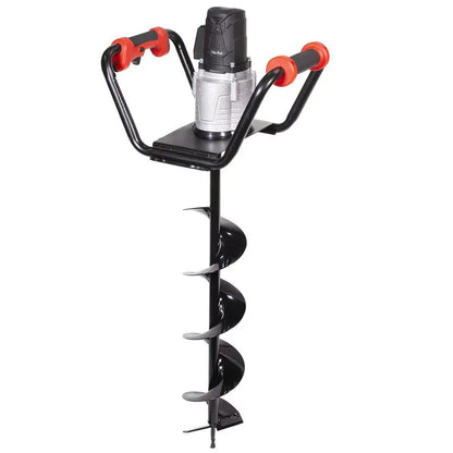 XtremepowerUS 1500W Electric Post Hole Digger  6-Inch Auger Bit, Anti-Vibration Grip & Safety Lock for Fencing & Landscaping