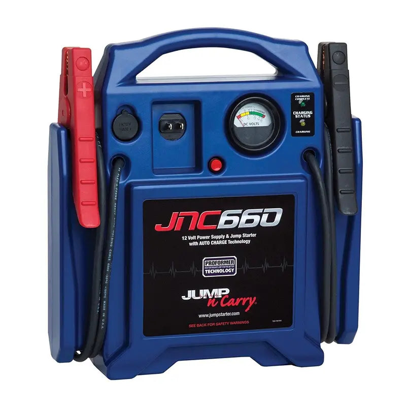 Clore Automotive Jump-N-Carry JNC660  1700 Peak Amp 12V Portable Jump Starter with Safety Features