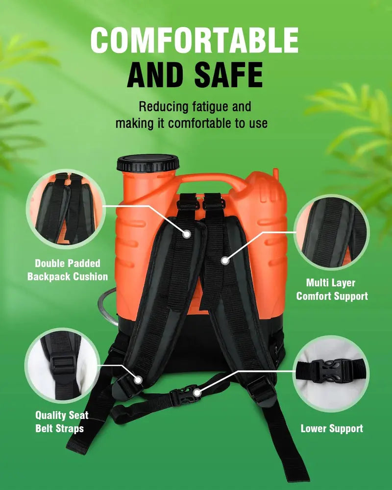 WOEKBON 4-Gallon Electric Garden Sprayer  Rechargeable Pump Sprayer for Pesticides and Fertilizers