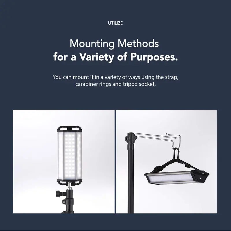 Claymore 3 Face+ LED Lantern, Rechargeable, 3 Light Modes, 4000 Lumens, 26100mAh Power Bank, Waterproof, Outdoor/Indoor Use
