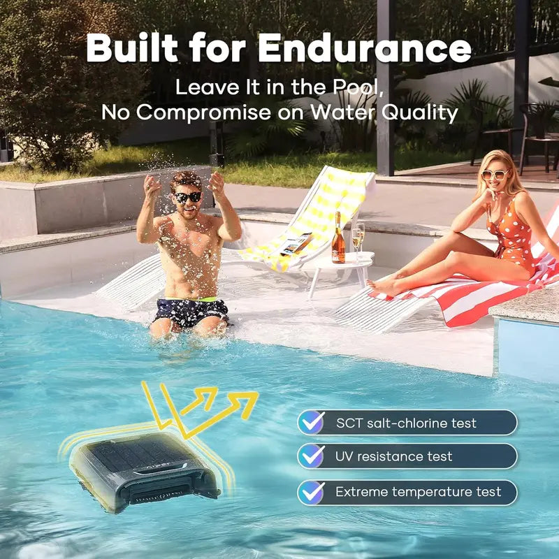 AIPER Surfer S2 Solar-Powered Pool Skimmer  APP-Controlled, Smart Navigation & Dual Charging