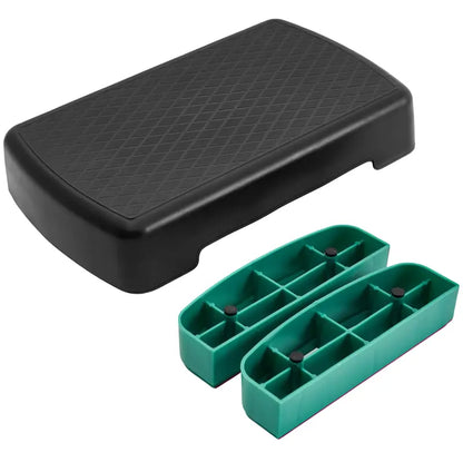 Dual-Riser Adjustable Aerobic Step Platform for Cardio, Balance, and Lower-Body Training