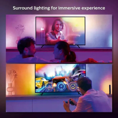 65″ TV Backlight Strip  Synced Flowing Color-Changing LEDs for Immersive Viewing Experience
