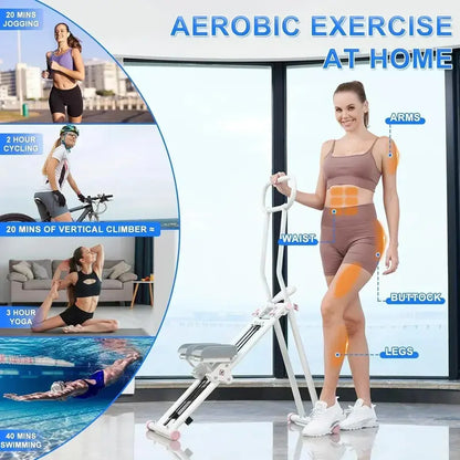 Compact Folding Stair Stepper for Cardio Training and Home Gym Use