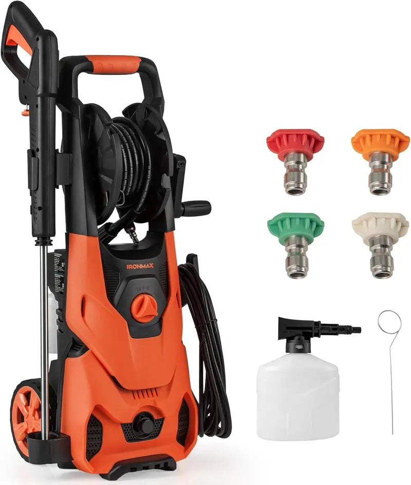 1.2 GPM Electric Pressure Washer  2150 PSI Output with 4 Quick-Connect Spray Nozzles