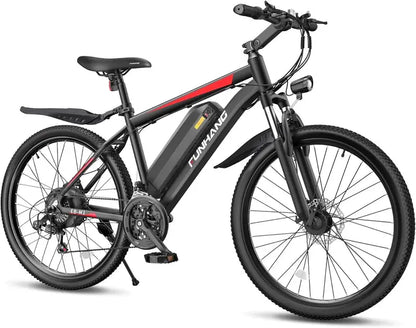 1000W Electric Mountain Bike  Long-Range Ebike with 50-Mile Range & 21.7 MPH Top Speed
